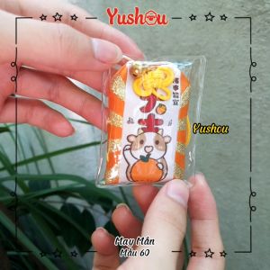 Móc khóa Yushou May Mắn - Mẫu 60 - Đại Cát Đại Lợi (Kiểu Omamori) Có sẵn