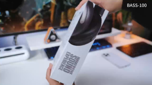HEAVY BASS BASS-100 Wireless Bluetooth V5.4 Noise Cancelling Headphone 3D Stunning Sound Quality Folding Storage Design