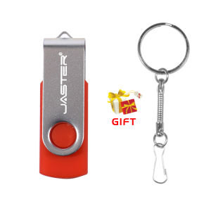 Jaster | JASTER Rotatable Colorful USB 2.0 Flash Drive 128GB Creative Gift Memory Stick 64GB Silver Clip Pen Drive 32GB U Disk 16GB 8GB