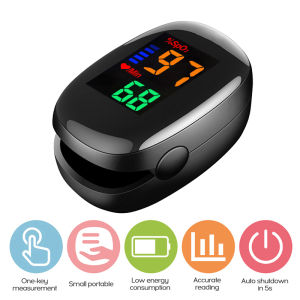 1pcs 2pcs Finger Clip Oximeter Home LED Oximeter Blood Oxygen Meter Portable Fingertip Pulse Oximeter Saturation SpO2 Monitor
