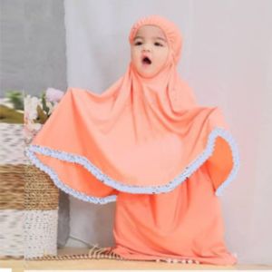 Mukena Anak 1-7 Tahun Usia TK PAUD Belajar Solat Telekung Perlengkapan Sholat Trend Model Terbaru