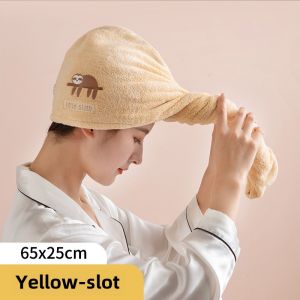 Ultra Absorbent Thickened Hair Drying Cap Non-Shedding Shampoo Headscarf Quick Dry Bath Cap Womens New 2025 Model Happy Fish