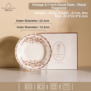 MODERN SWEETHOME | Elegant Underglaze Dinner Plate