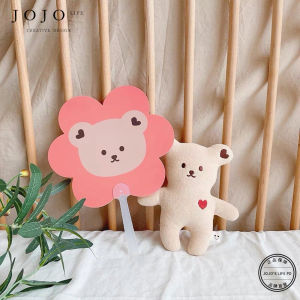 Colorful Mini Portable Fan for Children Cartoon Animal Design Plastic Leaf Handheld Fan Student-friendly Compact Size