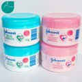 จอห์นสัน เบบี้ครีม บำรงผิวหน้าและผิวกาย สีชมพู  / สีฟ้า ขนาด 100 กรัม (1 กระปุก). 