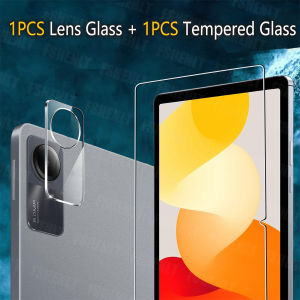Tempered Glass for Xiaomi Redmi Pad SE Anti-Scratch Bubble-Free 9H Hardness Screen Protector Film with Rear Camera Protector