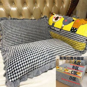 Vỏ Gối Nhung Nhung Sữa Ấm Áp Mùa Thu Đông 48x74cm Vỏ Gối Nhung San Hô Lót Lông Cừu Vỏ Lót Lông Cừu Dùng Tại Nhà