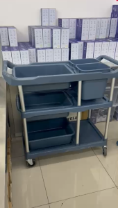 GVW Trolley Rack Trolley Heavy Duty Tray Troili Barang Roda Troli Beroda Rubbish Bin Trash Bin Troli