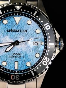 MOEMTON Mens Mechanical Watch 100M waterproof Calendar window Watch M127.BSSA01