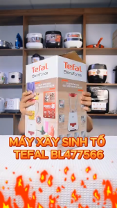 Máy xay sinh tố Tefal BL477566 - Dao 6 cánh xay đá siêu tốc 2 cối tiện lợi - Bảo hành 24 tháng