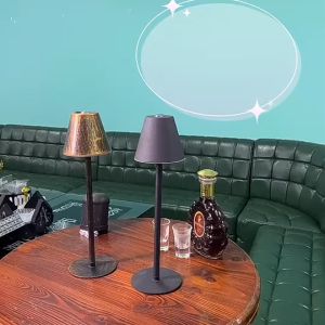 SOLLED โคมไฟเหล็กตั้งโต๊ะสไตล์นอร์ดิกไฟ Led สร้างบรรยากาศไร้สายสำหรับห้องนอนห้องนั่งเล่นบาร์ป้องกันดวงตาหรี่ไฟได้