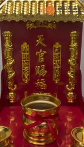 【福田】金顶天神牌 （大/中/小）-（天神牌/天神屋/天神屋子/天宫牌/天宫屋/有抽屉可放置水果/Sky God House）