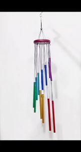 กระดิ่งลมแบบแท่งโลหะ 12 หลอด กระดิ่งลมโลหะสําหรับตกแต่งบ้านและสวน