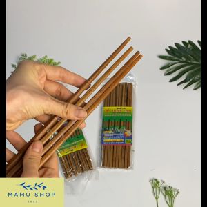 Đũa ăn cơm đũa gỗ thường chopsticks mamu shop M168