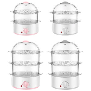 [Chinatera Malll]Vegetable Steamer with Auto Shut Off Egg Steamer Food Steamer for Home Kitchen
