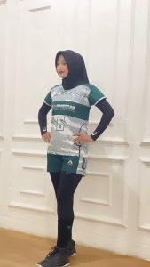 Jersey Voli Cewek Stelan Fullprint Kaos Voli Cewek Satu Set