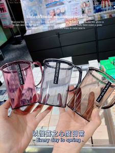 Japanese Ins Style Simple Toothbrush Cup Couple Dormitory Transparent Gargle Cup Student Teeth Brushing Cup Good-looking Tooth Mug