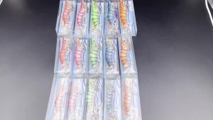 ShareShark 10 Cái Mồi Câu Cá Phát Sáng Hình Tôm Mực Bạch Tuộc Có Mắt 3D Mồi Cứng Dùng Cho Câu Cá Biển Sông Hồ Bãi Biển