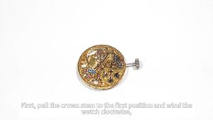 Watch Movement 33 Jewels Automatic Mechanical Movement 5501B Adjustment Watch 3 Hands Movement Replace