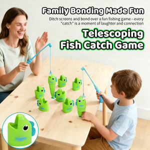 Telescoping Fish Catch Game Fishing Game Toy for Two Players Battle  Fun Family Entertainment Competitive Interactive Games Toy
