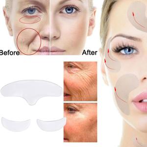 Silicone Reusable Wrinkle Patch Forehead Eye Area Soft Comfortable Portable Facial Skin Care Tool Anti-Wrinkle Face Mask Daily