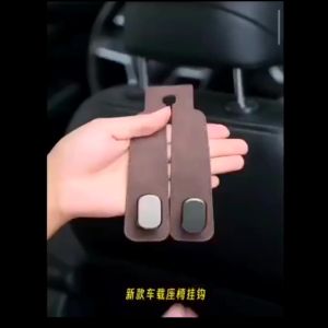 FUCO 2 Móc Dụng Cụ Ô Tô Móc Kim Loại Móc Treo Ghế Ô Tô Lưng Móc Đôi Ghế Sau Móc Da Lộn Móc Cho Xe Ô Tô Phụ Kiện Nội Thất