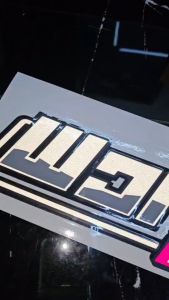 A Sticker สติ๊กเกอร์ 3M สะท้อนแสง อักษรโปร่ง  👉 พวกกันสำคัญเสมอ👈 ขนาด 12x40 cm