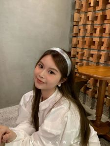 Mặt Dây Chuyền Bạc Mạ Crom Mờ Phong Cách Hàn Quốc Cao Cấp Thời Trang Phụ Kiện Tóc Dây Buộc Tóc Bằng Vải Mới Không Có Thương Hiệu