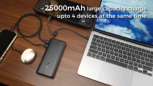 Baseus FC41 Power Bank 10000mAh/20000mAh 67W/100W/145W Digital Display with Dual Built-in USB-C Cables Fast Charging BCT Cooling Tech Travel Friendly Carry-On Safe