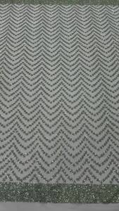 Party Season African Sequins Beads Tulle Lace Fabric 5Yards High Quality French Embroidery Net Lace For Sewing Wedding M3782-1