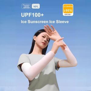 Sunscreen Gloves Female Ice Silk Anti-Ultraviolet Riding Electric Car Long Section Ice Sleeve Summer Breathable Thin Section Driving Sleeve Cover防晒冰袖
