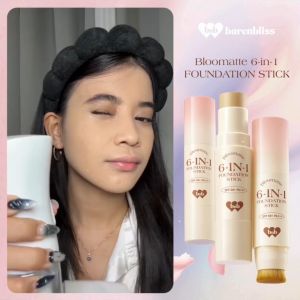 barenbliss BNB Bloomatte 6-in-1 Foundation Stick | Multi-function Soft Matte Finish Foundation