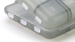 9-Grid high-quality transparent and convenient pill storage box pill rack flat knife dispenser drug safety box waterproof pill box