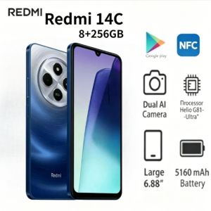 Redmi | 2026 new Redmi 14C Smartphone 8+256GB Storage 120Hz Display 50MP + 13MP Dual Camera 5160mAh High-Capacity Battery