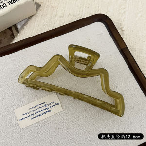 กิ๊บติดผมอะครีลิกสไตล์เกาหลีสำหรับผู้หญิง กิ๊บติดผมขนาดใหญ่แบบหนีบฉลาม ดีไซน์เก๋ไก๋ สำหรับผมยาวและหนา