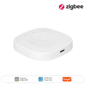MOES | MOES Tuya Wireless Multi-mode Smart Zigbee Hub Type-C Bluetooth & ZigBee Gateway Smart Life App Works with Alexa Google Home