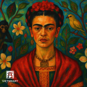 Tranh Vẽ Tay Theo Yêu Cầu – Lấy Cảm Hứng Từ Họa Sĩ Frida Kahlo | VIETSMART ART