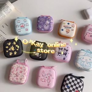 O-KAY Cartoon Headset Earphone Shockproof Storage Bag Cute Data Cable USB Charger Organize Storage Box Mini Money Coin Packet With Zipper Portable