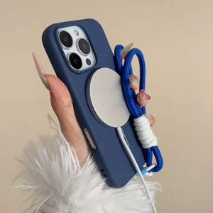 Matte Magnetic Wireless Charging Phone Case for Samsung A16 A26 A36 A56 5G S24 S25 Ultra S23 FE Shockproof Hard Cover With Free Phone Lanyard