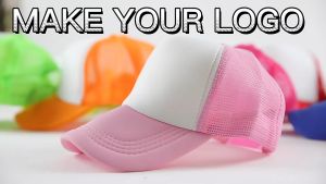 หมวกพร้อมสกรีน หมวกไนลอนหน้าขาว หลังตาข่าย มี 14 สี พร้อมสกรีน พร้อมส่ง