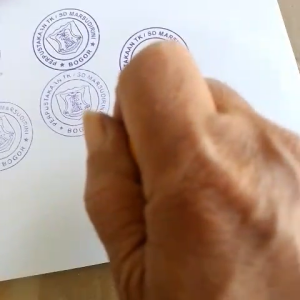 Cetak Stempel Biasa Runafleks Gagang Kayu