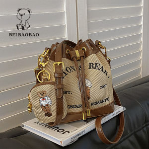 Beibaobao | Túi Đeo Vai Kiểu Thùng Vintage