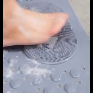 PVC Non-Slip Shower and Bathtub Massage floor Mat with Drain Holes