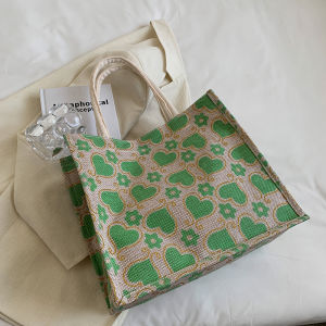 Fashionable Large Capacity Single Shoulder Tote Bag for Women High School Students Class Handbags Outdoors Shopping Bag