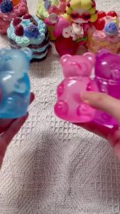Bandai | Trending Jellyfish & Cube Squish Toy Soft Jelly Squeeze Stress Relief Fidget Toy Sensory Toy for Kids & Adults