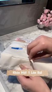 Khăn mặt dùng 1 lần Freeship Khăn mặt khô GEKLIN 150 tờ - Giấy rút đa năng tái sử dụng nhiều lần 20x20cm