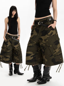 APOCKET | American Retro Disassembled Camo Multi-Pocket Loose Casual Pants