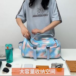 New travel bag independent shoe compartment dry and wet separation sports fitness bag backpack