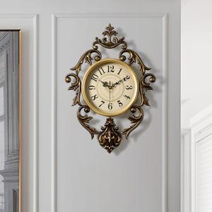 💥Dream Best🔥 European Style Iron Wall Clock Large Clock for Living Room School Decoration 54*37.5cm