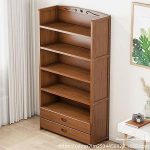 Space-saving Easy-to-assemble Bookshelf Shelving Unit